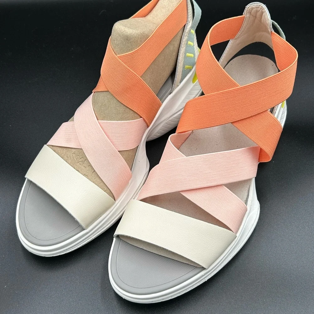 New Sorel Platform Sandals Sz 10.5 Strappy Walking  Comfortable‎ Support Outdoor
